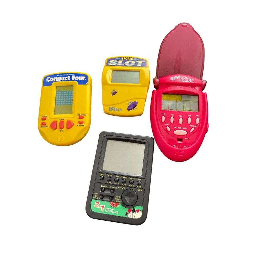 Vintage Handheld Games Video Lot (4)